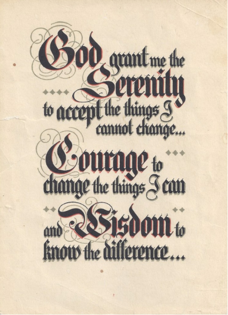 The Serenity Prayer